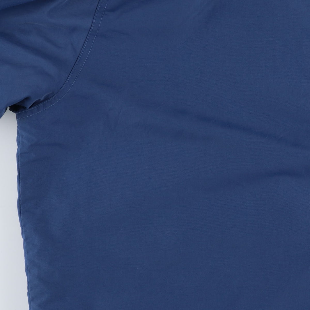 90s-00'S LLBean padded puffer jacket, men's size L Nylon Navy blue Vintage Second Hand