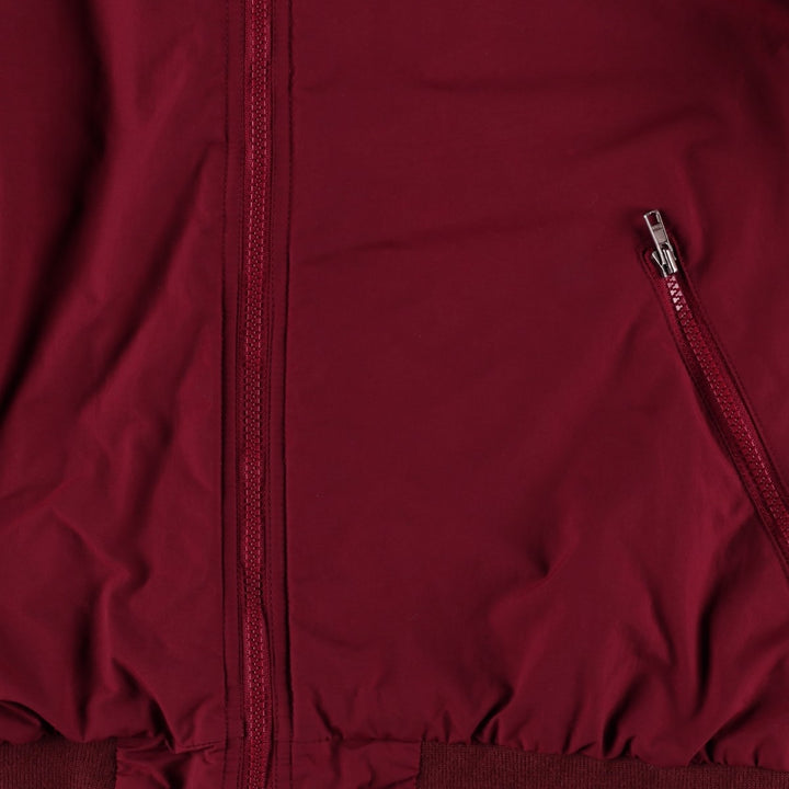 90s-00'S LLBean padded puffer jacket, men's size L Nylon burgundy type Vintage Second Hand