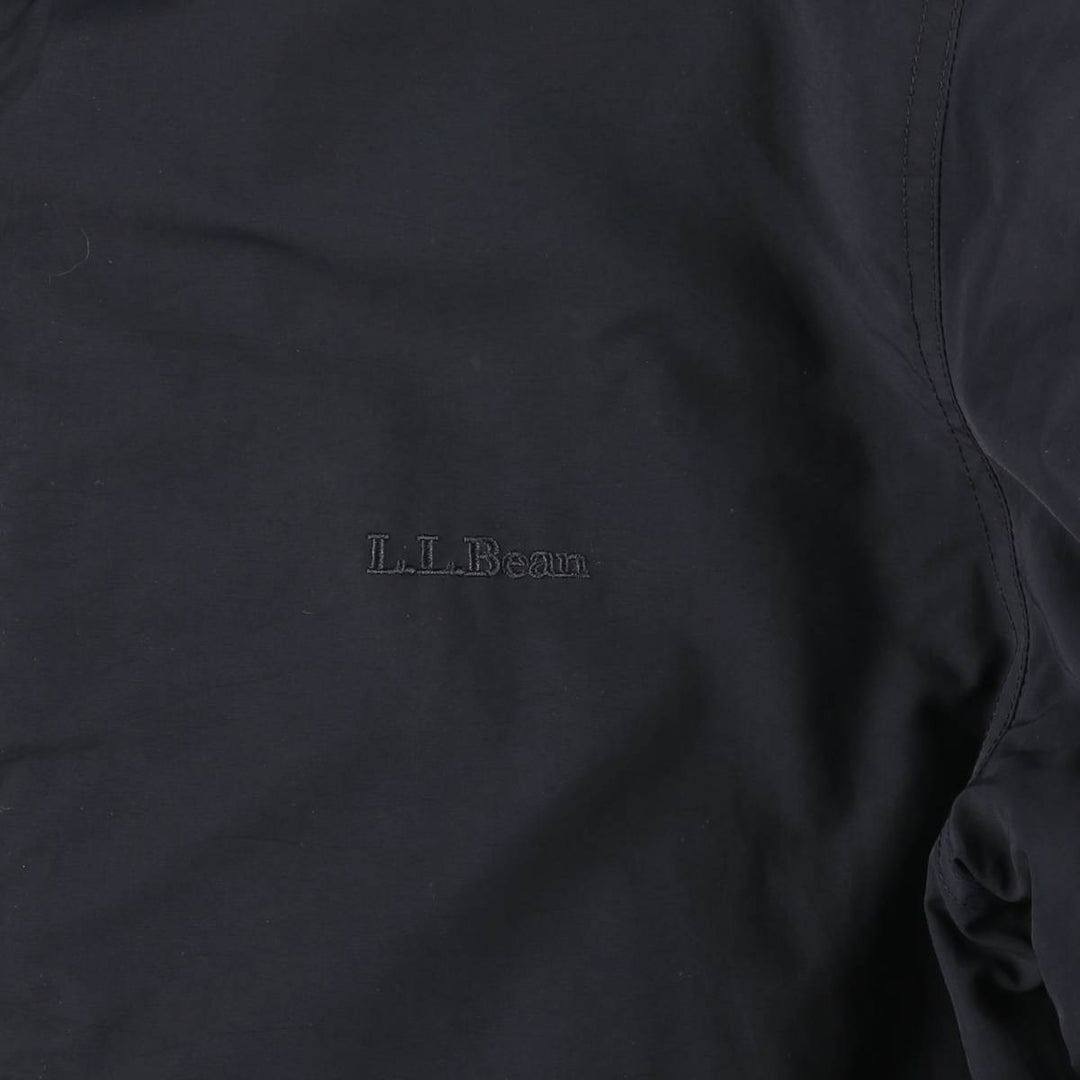 90s-00'S LLBean padded puffer jacket, men's size L Nylon black type Vintage Second Hand