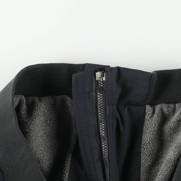 90s-00'S LLBean padded puffer jacket, men's size L Nylon black type Vintage Second Hand