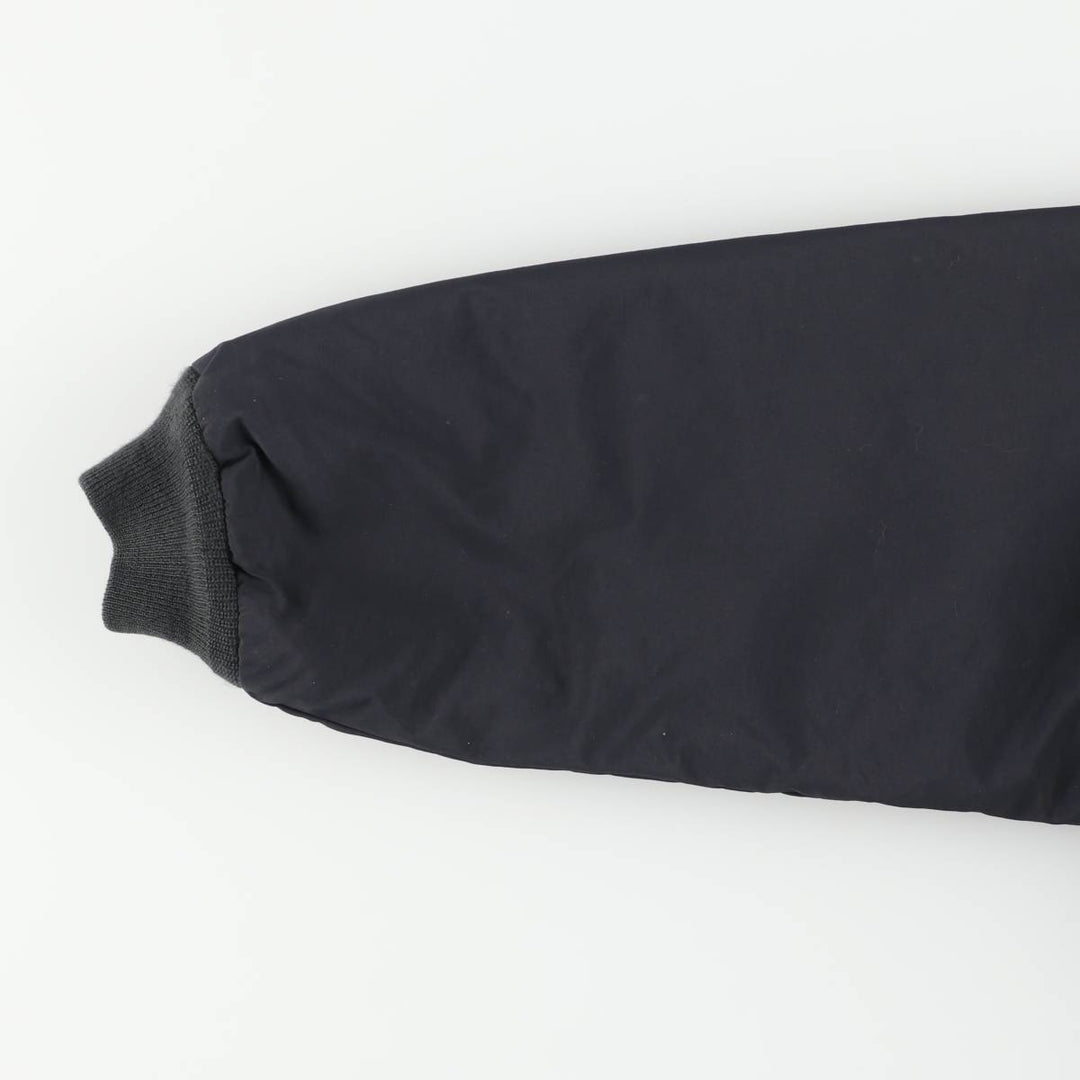 90s-00'S LLBean padded puffer jacket, men's size L Nylon black type Vintage Second Hand