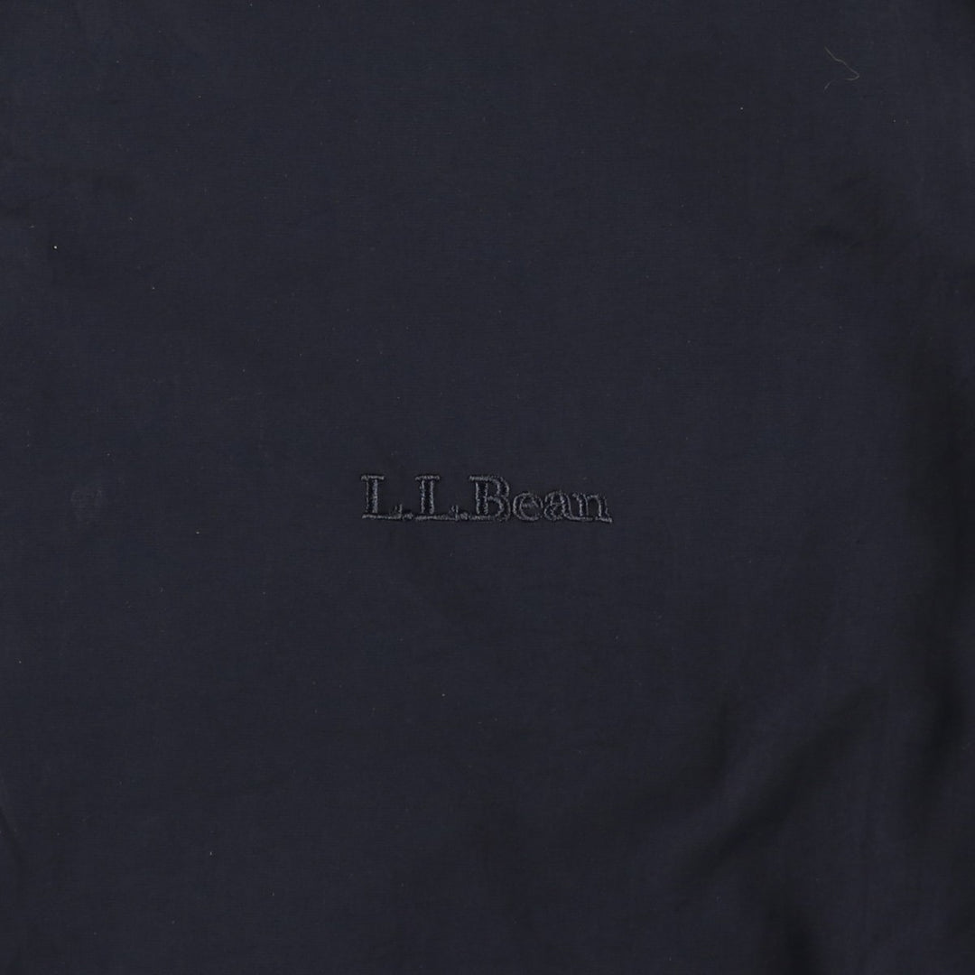 90s-00'S LLBean padded puffer jacket, men's size M Nylon black type Vintage Second Hand