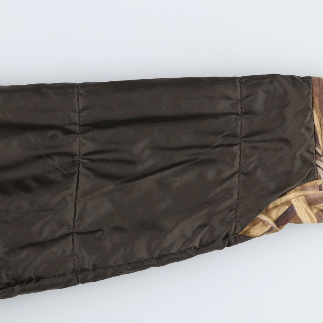 90s-00'S Cabela's Camouflage Pattern Realtree Camo Padded Mountain Parka/Shell Jacket/Puffer Jacket, Men's XL Nylon Beige type Vintage Second Hand