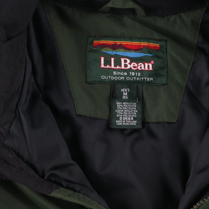 90s-00'S LLBean Padded Mountain Jacket, Shell Jacket, Puffer Jacket, Men's Size M Nylon black type Vintage Second Hand