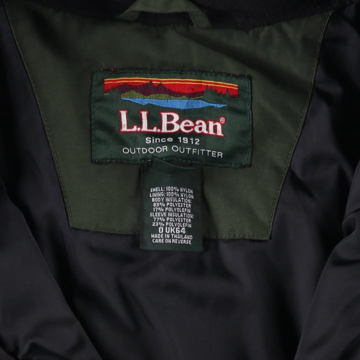 90s-00'S LLBean Padded Mountain Jacket, Shell Jacket, Puffer Jacket, Men's Size M Nylon black type Vintage Second Hand