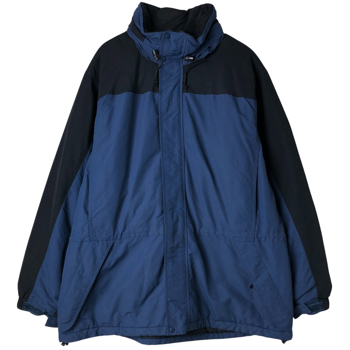 90s-00'S LLBean Padded Mountain Jacket, Shell Jacket, Puffer Jacket, Men's XXL Nylon Navy blue Vintage Second Hand
