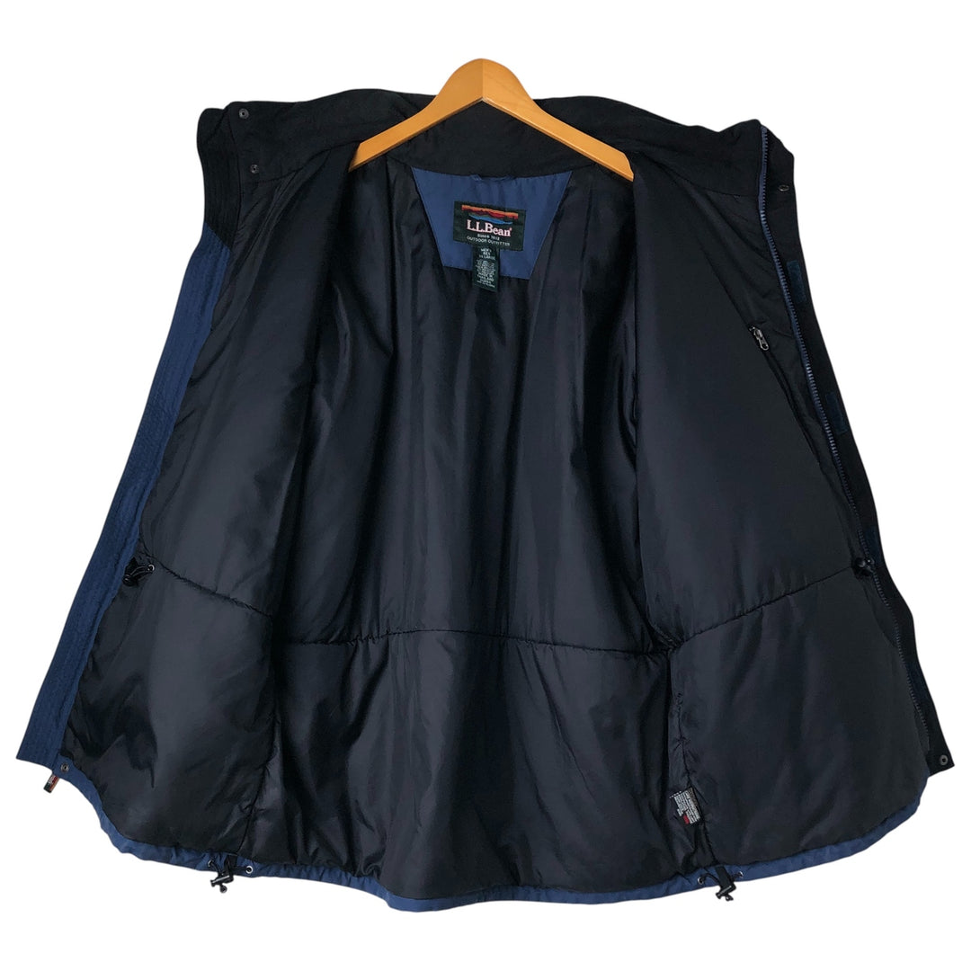 90s-00'S LLBean Padded Mountain Jacket, Shell Jacket, Puffer Jacket, Men's XXL Nylon Navy blue Vintage Second Hand