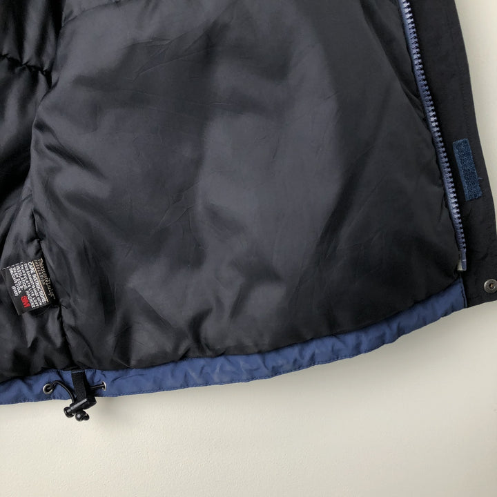 90s-00'S LLBean Padded Mountain Jacket, Shell Jacket, Puffer Jacket, Men's XXL Nylon Navy blue Vintage Second Hand
