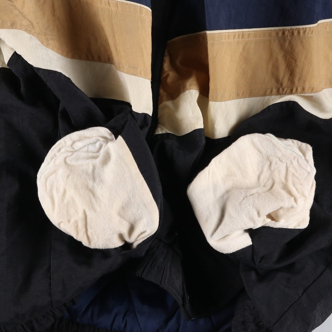 90'S Starter Notre Dame Fighting Irish College Padded Mountain Parka Shell Jacket Polyurethane Coated Nylon navy blue type Vintage Second Hand