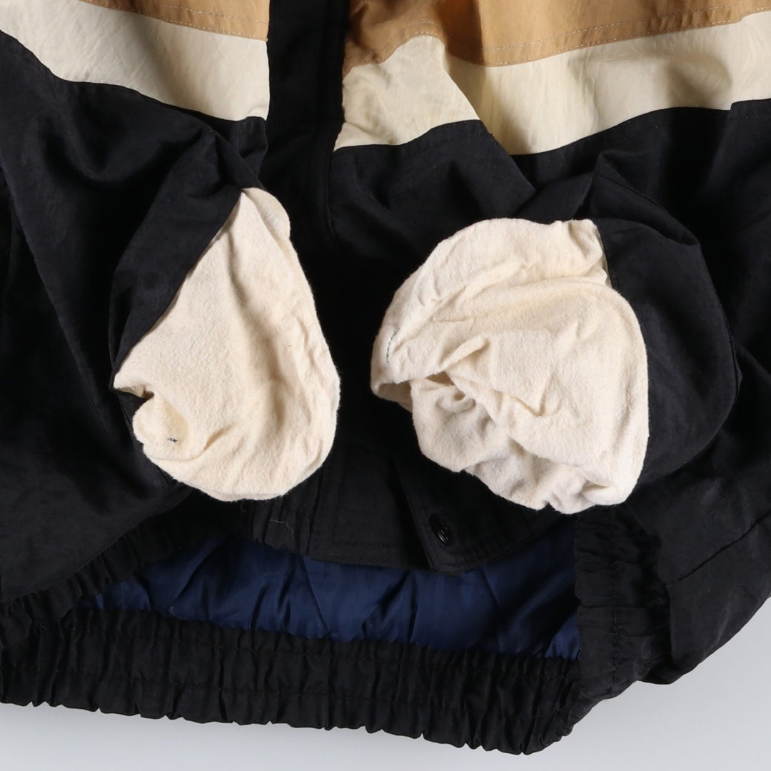 90'S Starter Notre Dame Fighting Irish College Padded Mountain Parka Shell Jacket Polyurethane Coated Nylon navy blue type Vintage Second Hand