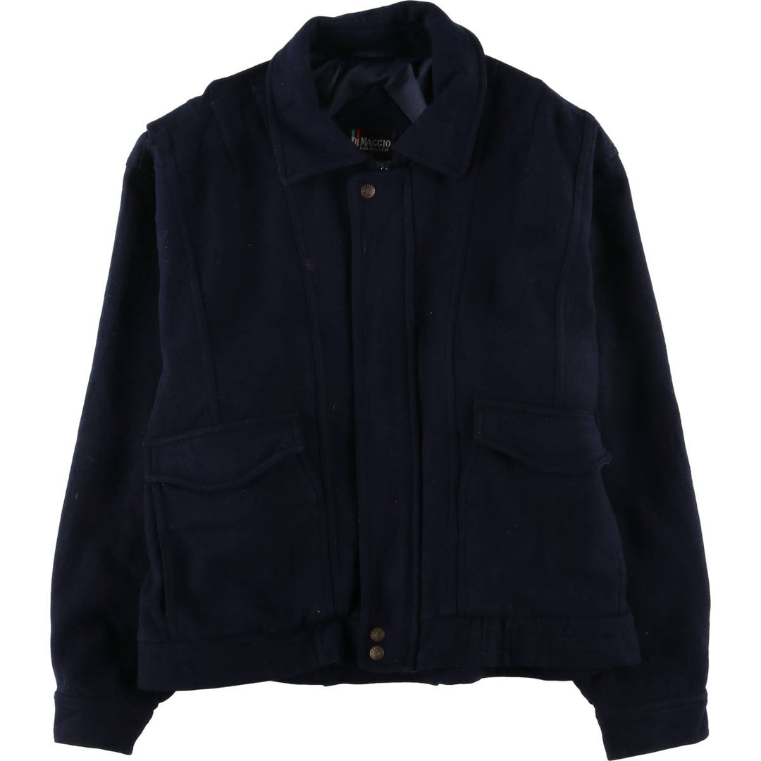 Vintage DI MAGGIO wool jacket, men's size XL wool navy blue type Vintage Second Hand