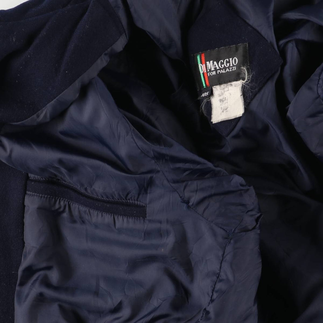 Vintage DI MAGGIO wool jacket, men's size XL wool navy blue type Vintage Second Hand