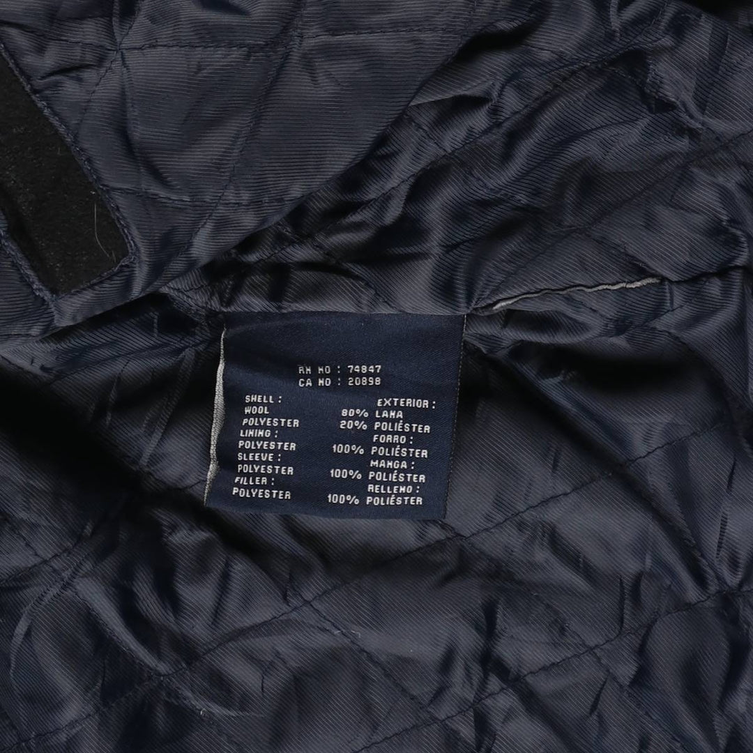 Dockers padded wool sports jacket, men's size XL wool black type Vintage Second Hand