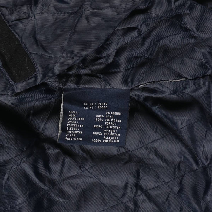 Dockers padded wool sports jacket, men's size XL wool black type Vintage Second Hand