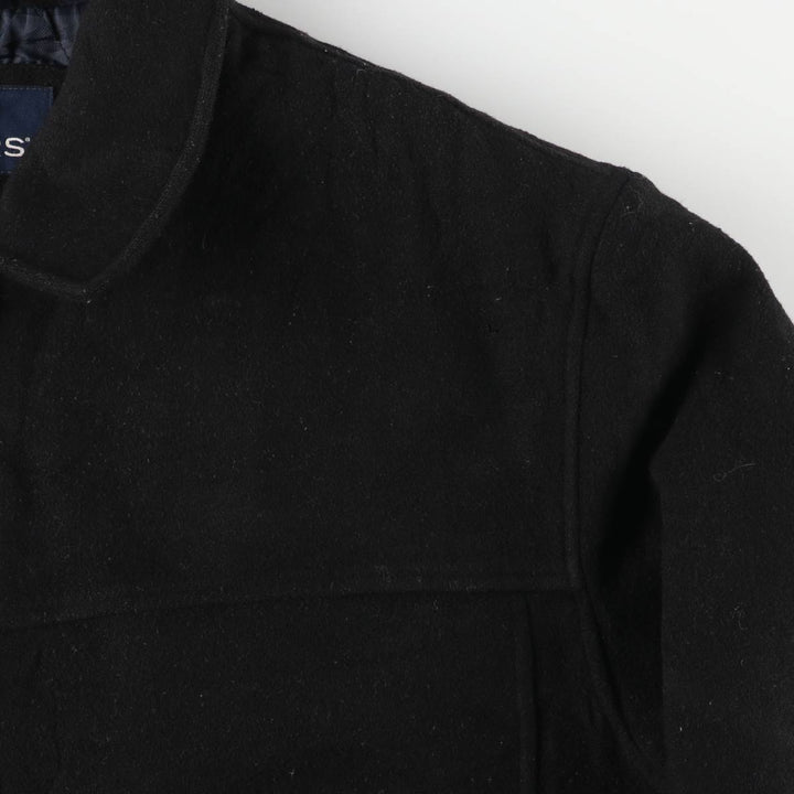 Dockers padded wool sports jacket, men's size XL wool black type Vintage Second Hand