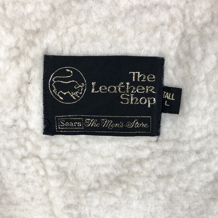 1970'S Sears THE LEARHER SHOP suede leather vest, men's size L, vintage genuine leather brown type Vintage Second Hand