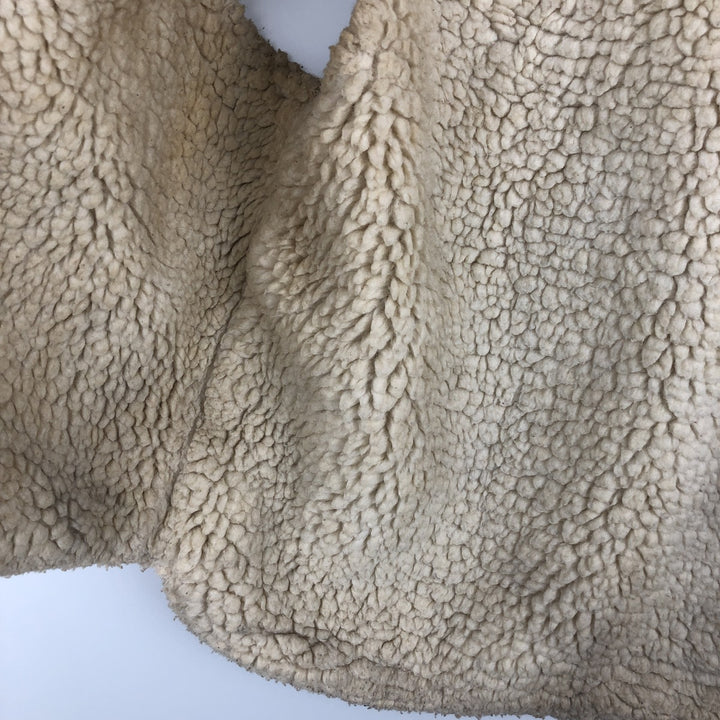 Vintage 1970'S Sears THE LEARHER SHOP suede leather vest, size M, men's genuine leather beige type brown Vintage Second Hand