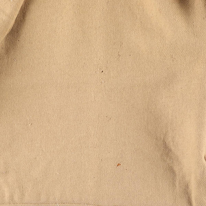 UNKNOWN Men's Vintage Leather Vest, Size L Dearskin Beige type Vintage Second Hand