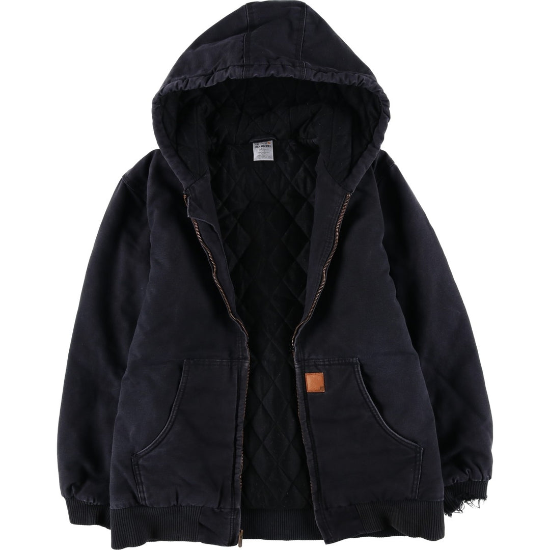 Carhartt Active Jacket, Padded Duck Full-Zip Hoodie, Women's, Size XL cotton Charcoal Vintage Second Hand