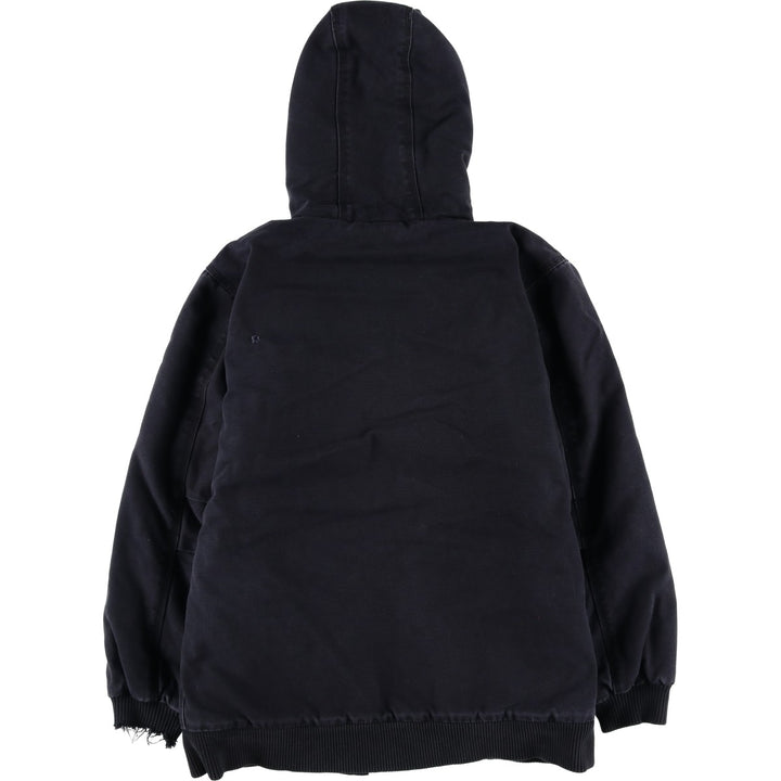 Carhartt Active Jacket, Padded Duck Full-Zip Hoodie, Women's, Size XL cotton Charcoal Vintage Second Hand