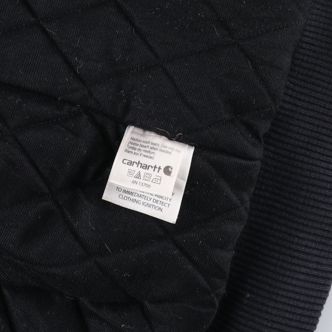 Carhartt Active Jacket, Padded Duck Full-Zip Hoodie, Women's, Size XL cotton Charcoal Vintage Second Hand