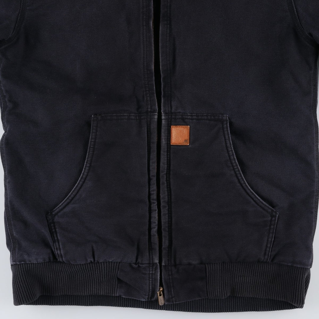 Carhartt Active Jacket, Padded Duck Full-Zip Hoodie, Women's, Size XL cotton Charcoal Vintage Second Hand