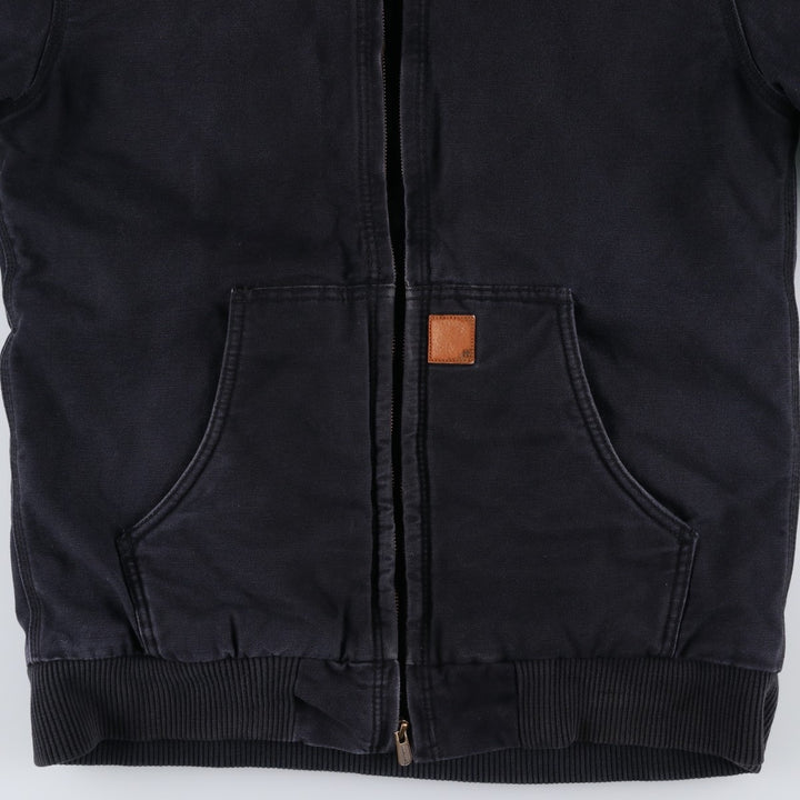 Carhartt Active Jacket, Padded Duck Full-Zip Hoodie, Women's, Size XL cotton Charcoal Vintage Second Hand