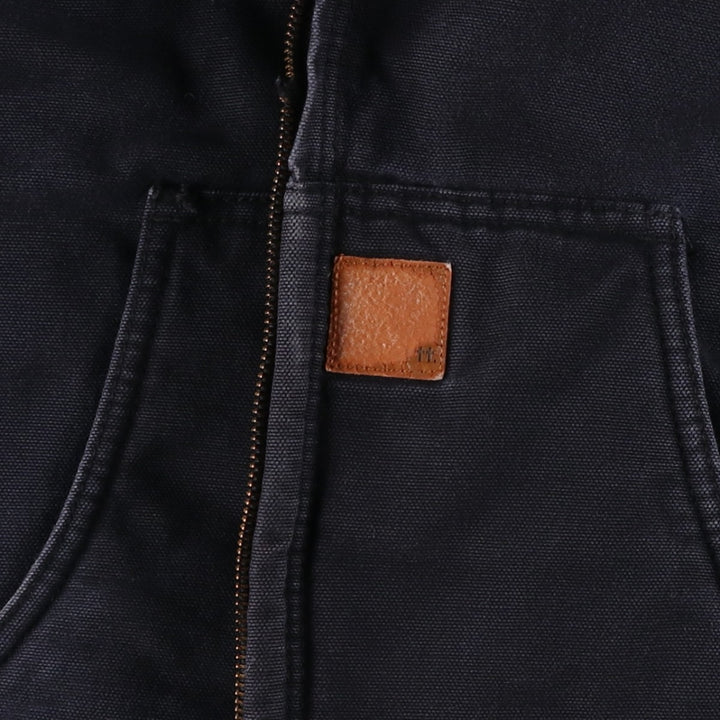 Carhartt Active Jacket, Padded Duck Full-Zip Hoodie, Women's, Size XL cotton Charcoal Vintage Second Hand