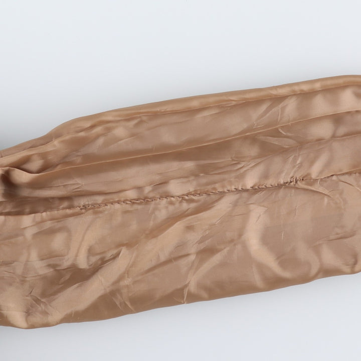 NEWPOST NEWS Leather jacket, women's size M genuine leather beige type brown Vintage Second Hand