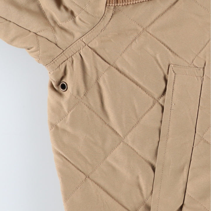 Ralph Lauren LAUREN Women's Quilted Puffer Jacket (Size L) polyester Beige type Vintage Second Hand