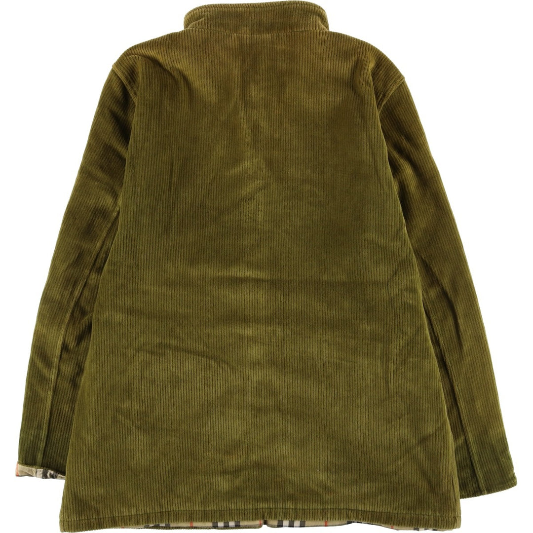 Burberry's BURBERRY LONDON padded corduroy jacket, women's size L cotton Khaki type Vintage Second Hand