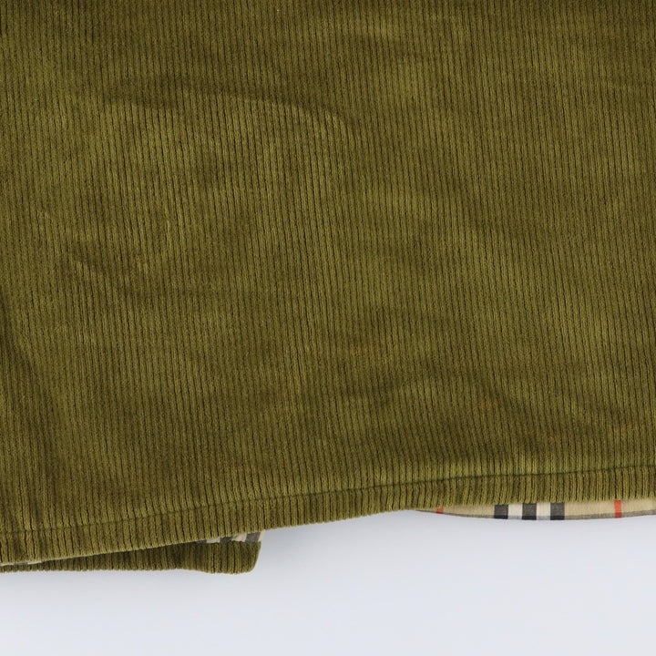 Burberry's BURBERRY LONDON padded corduroy jacket, women's size L cotton Khaki type Vintage Second Hand