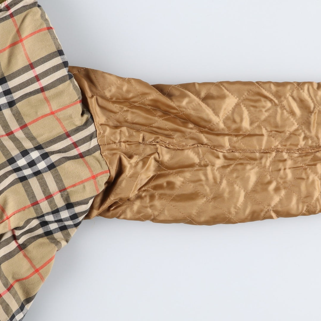 Burberry's BURBERRY LONDON padded corduroy jacket, women's size L cotton Khaki type Vintage Second Hand