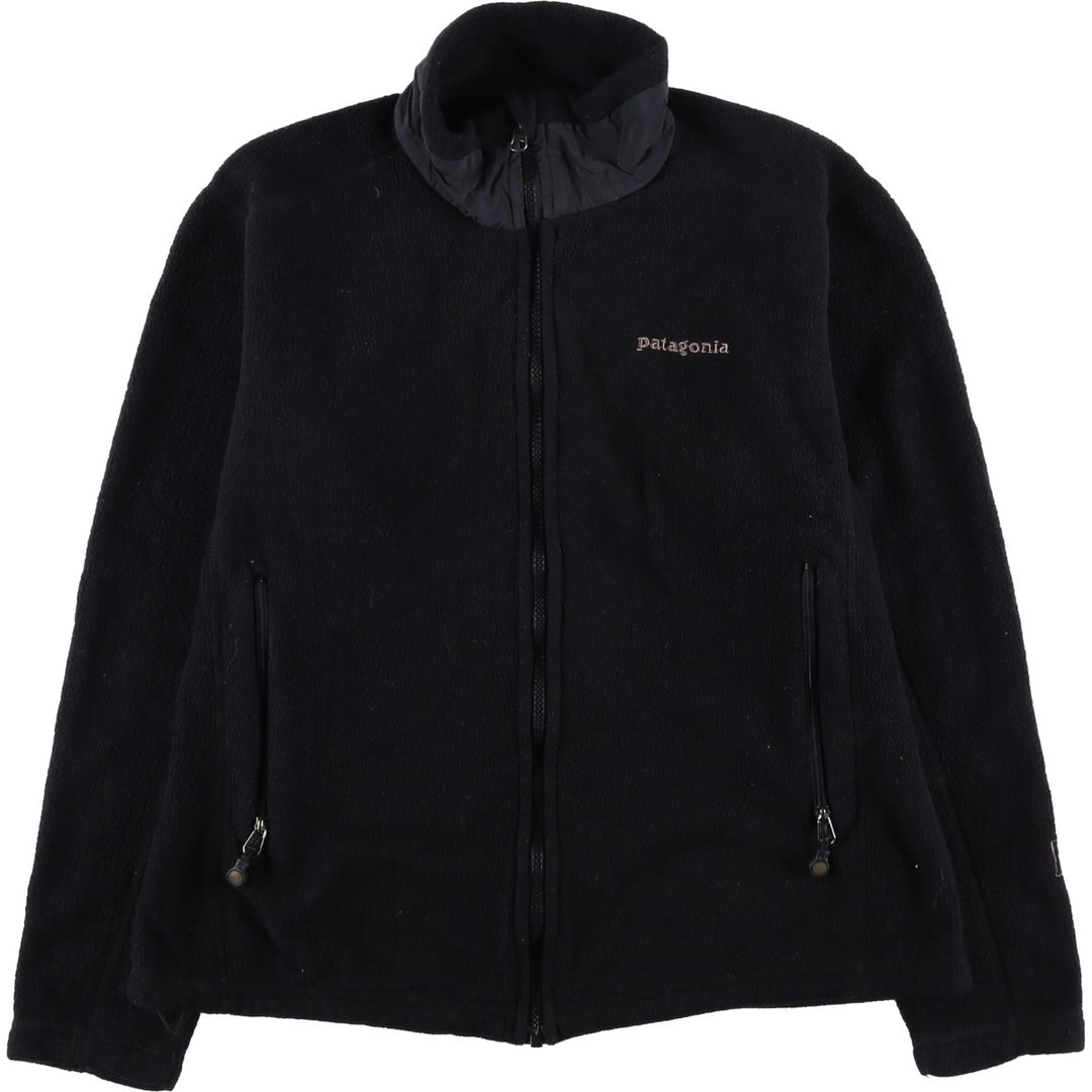 Patagonia fleece jacket, women's size M polyester black type Vintage Second Hand