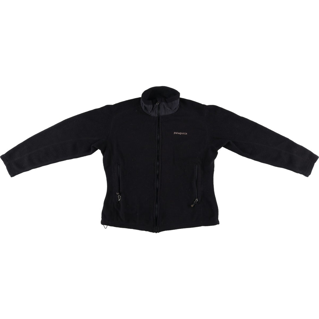 Patagonia fleece jacket, women's size M polyester black type Vintage Second Hand