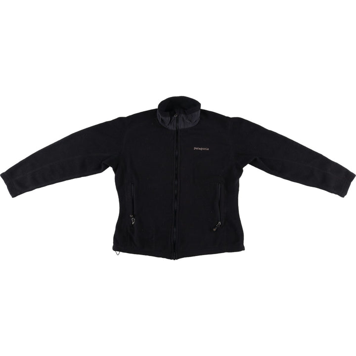 Patagonia fleece jacket, women's size M polyester black type Vintage Second Hand