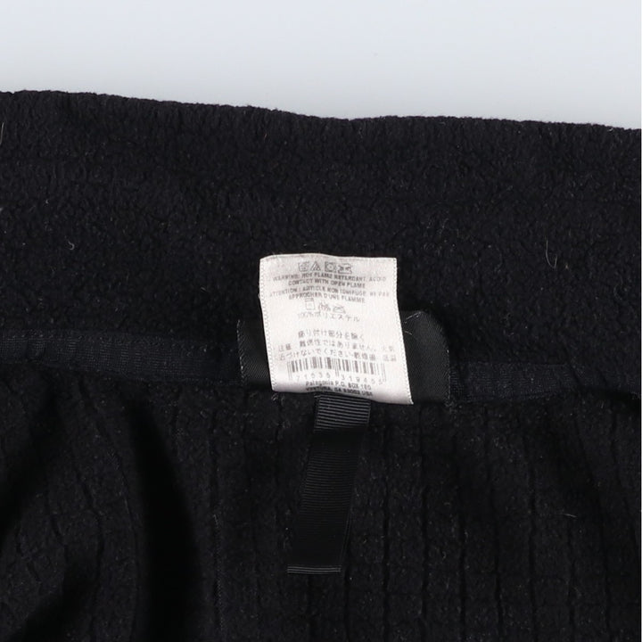Patagonia fleece jacket, women's size M polyester black type Vintage Second Hand