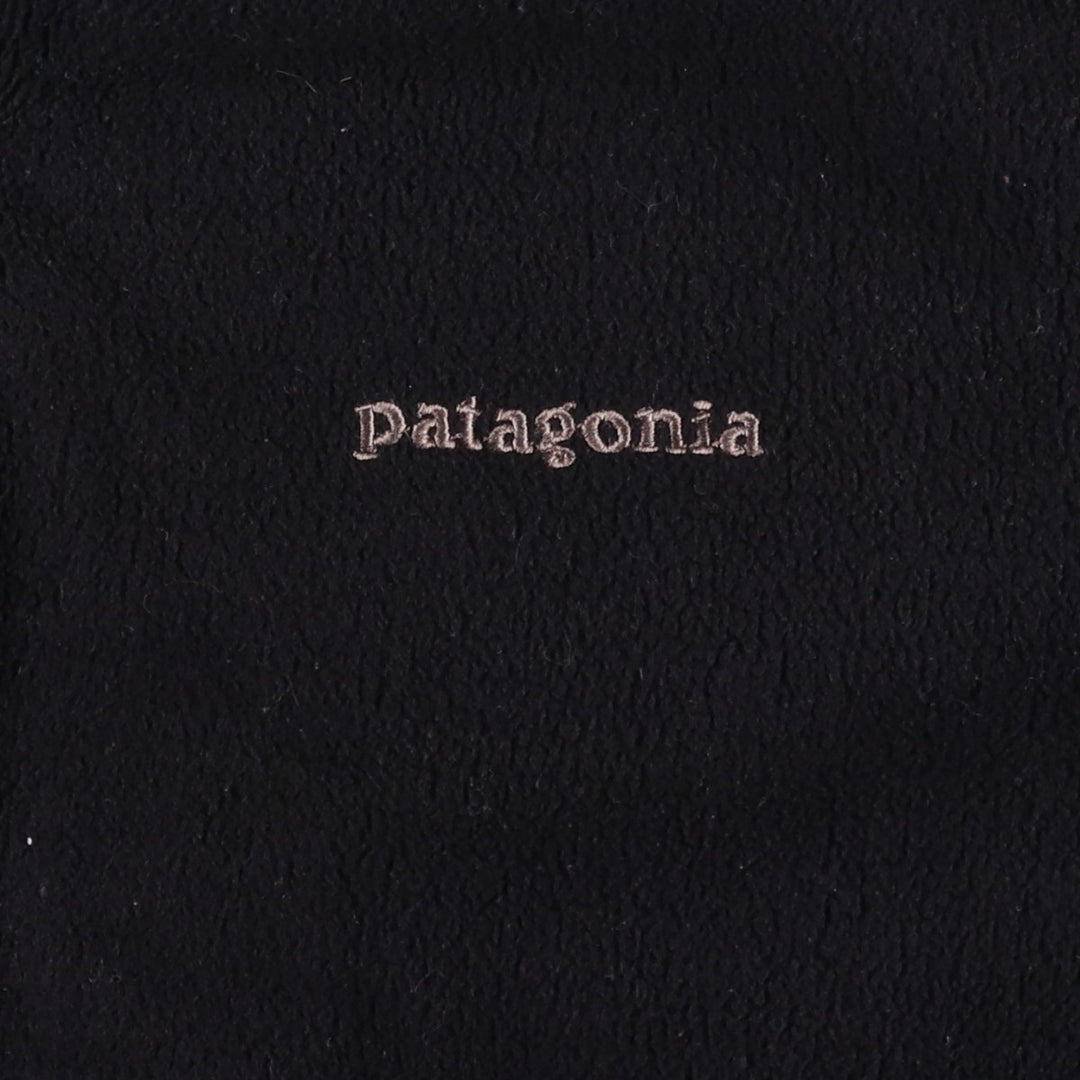 Patagonia fleece jacket, women's size M polyester black type Vintage Second Hand