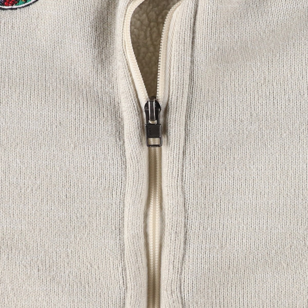Patagonia Better Sweater Jacket 25542SP16 Fleece Jacket, Women's Size L polyester ivory Vintage Second Hand