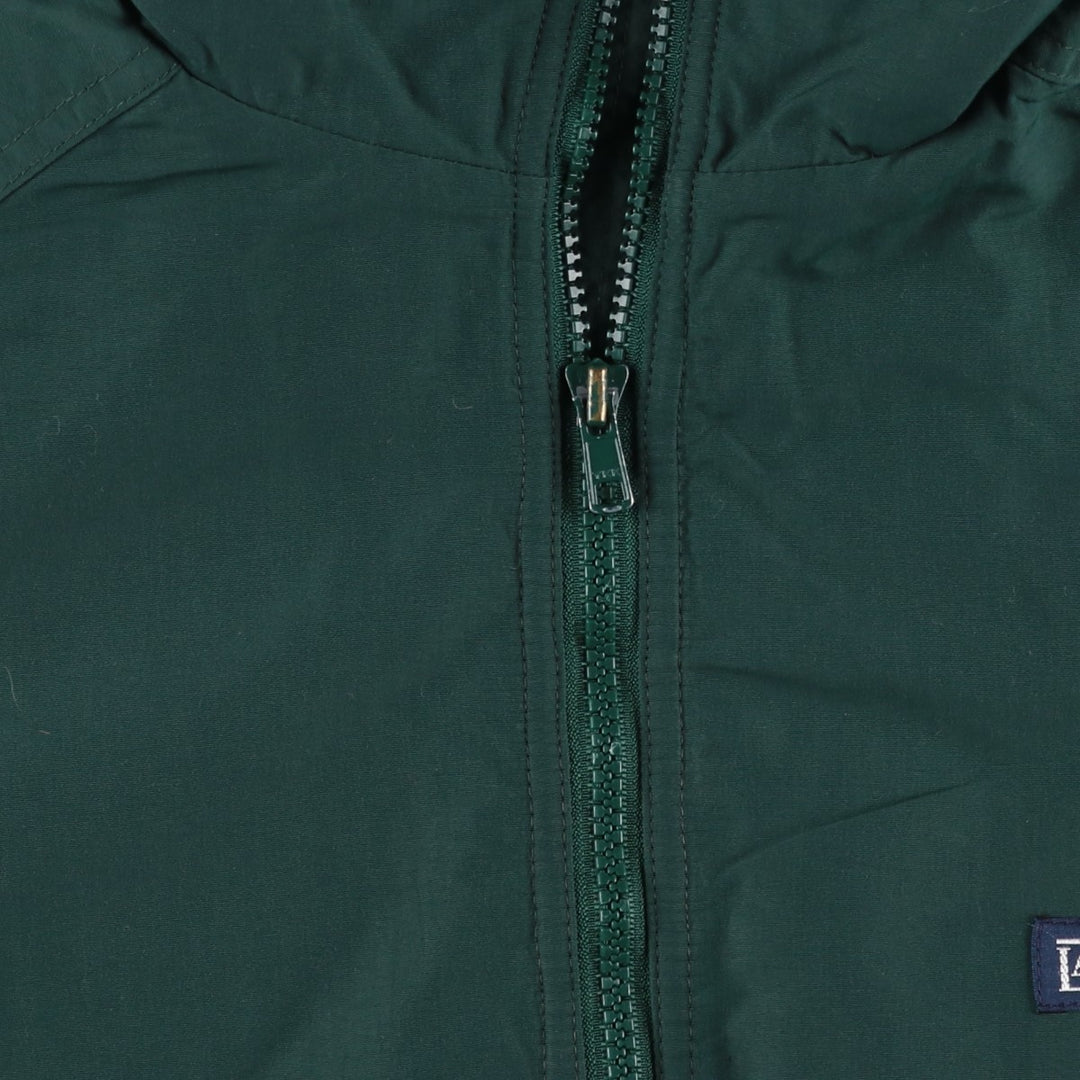 Vintage 80s-90'S Lands' End padded fleece jacket, women's size M Nylon green type Vintage Second Hand