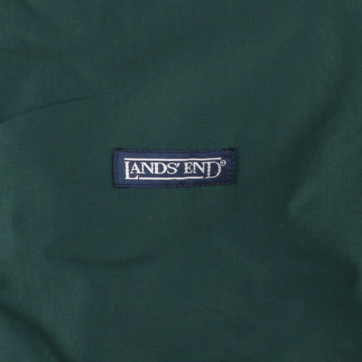 Vintage 80s-90'S Lands' End padded fleece jacket, women's size M Nylon green type Vintage Second Hand