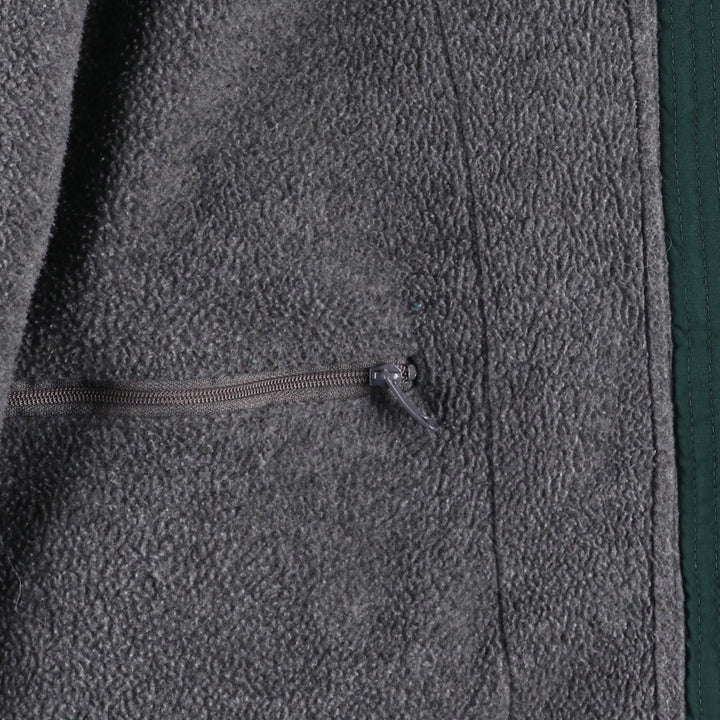 Vintage 80s-90'S Lands' End padded fleece jacket, women's size M Nylon green type Vintage Second Hand