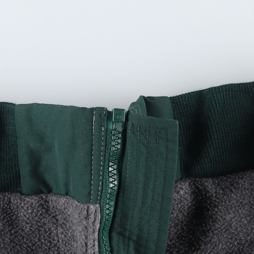 Vintage 80s-90'S Lands' End padded fleece jacket, women's size M Nylon green type Vintage Second Hand