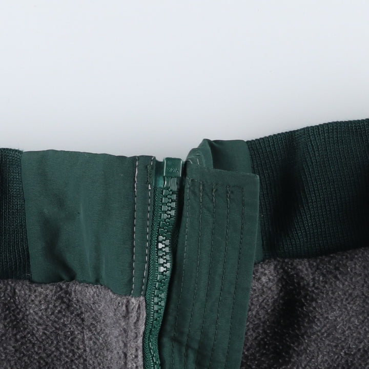 Vintage 80s-90'S Lands' End padded fleece jacket, women's size M Nylon green type Vintage Second Hand