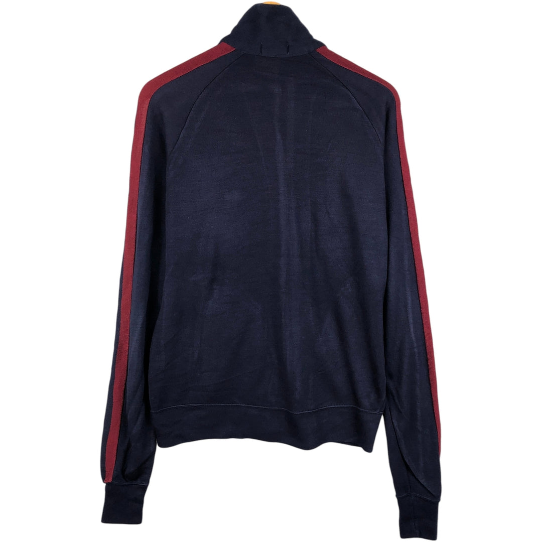 Vintage 70s-80'S Lacoste IZOD Jersey Track Jacket, Men's Size Medium acrylic navy blue type Vintage Second Hand