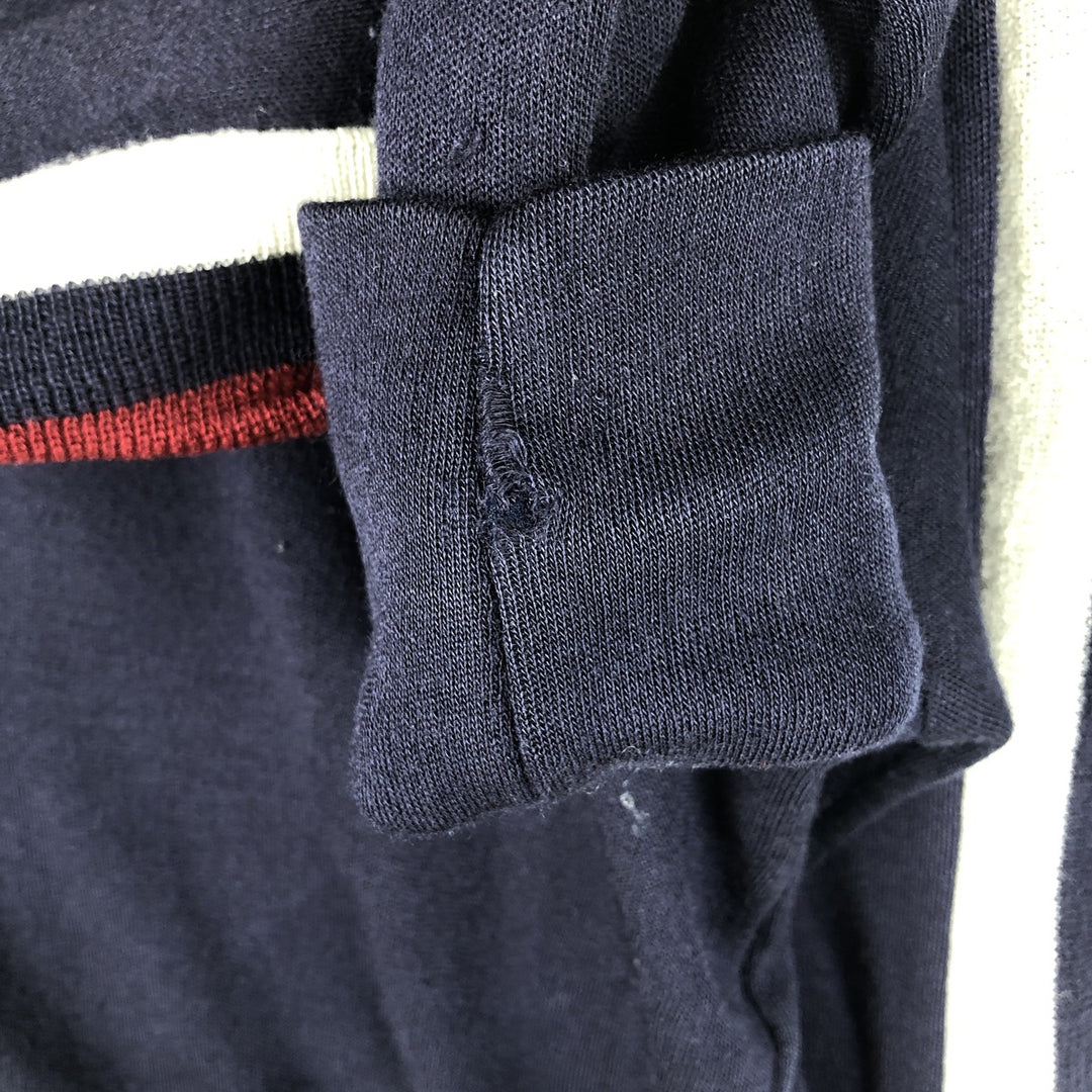 Vintage 70s-80'S Lacoste IZOD Jersey Track Jacket, Men's Size Medium acrylic navy blue type Vintage Second Hand