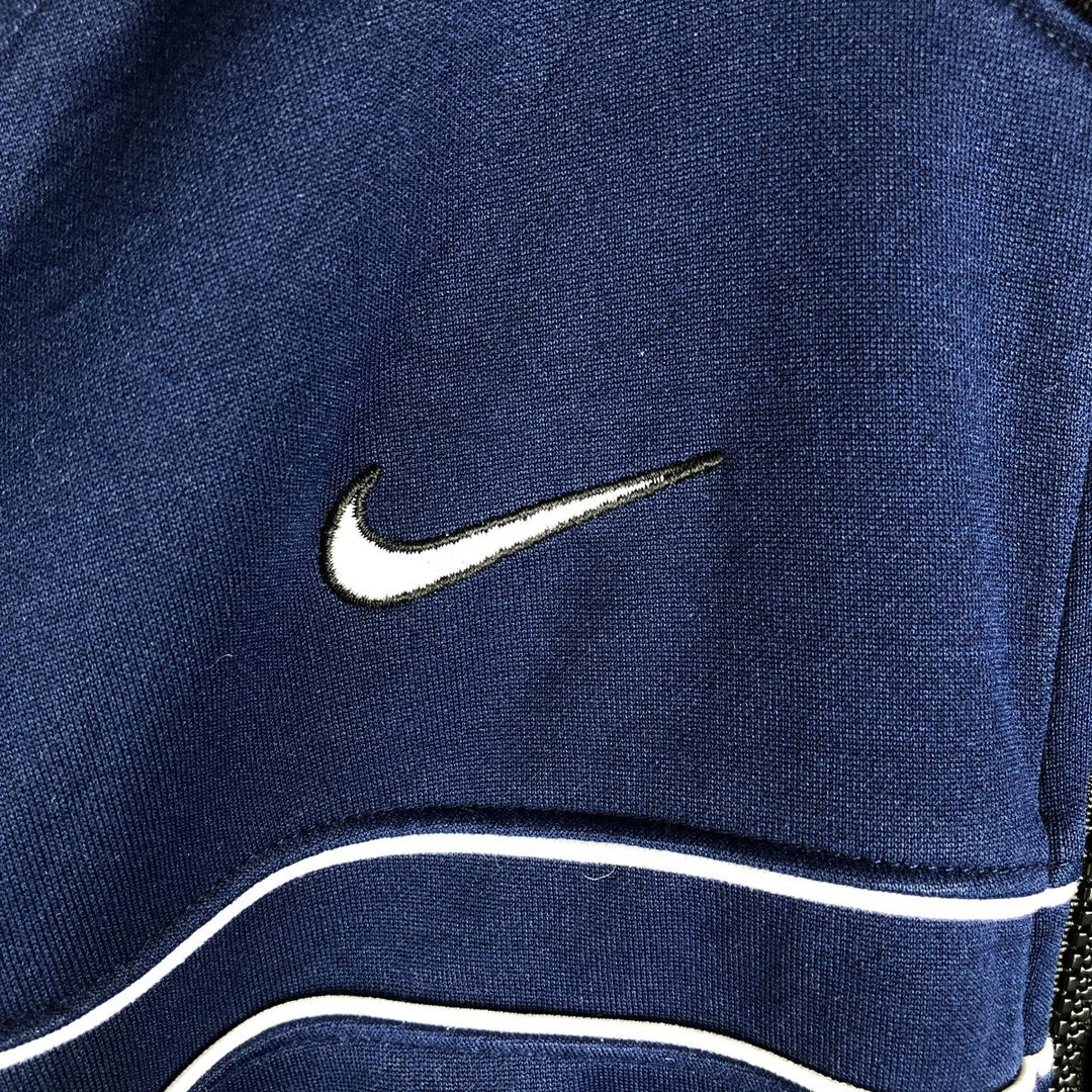 00'S Nike NIKE TEAM Jersey Track Jacket Men's L size polyester navy blue type Vintage Second Hand