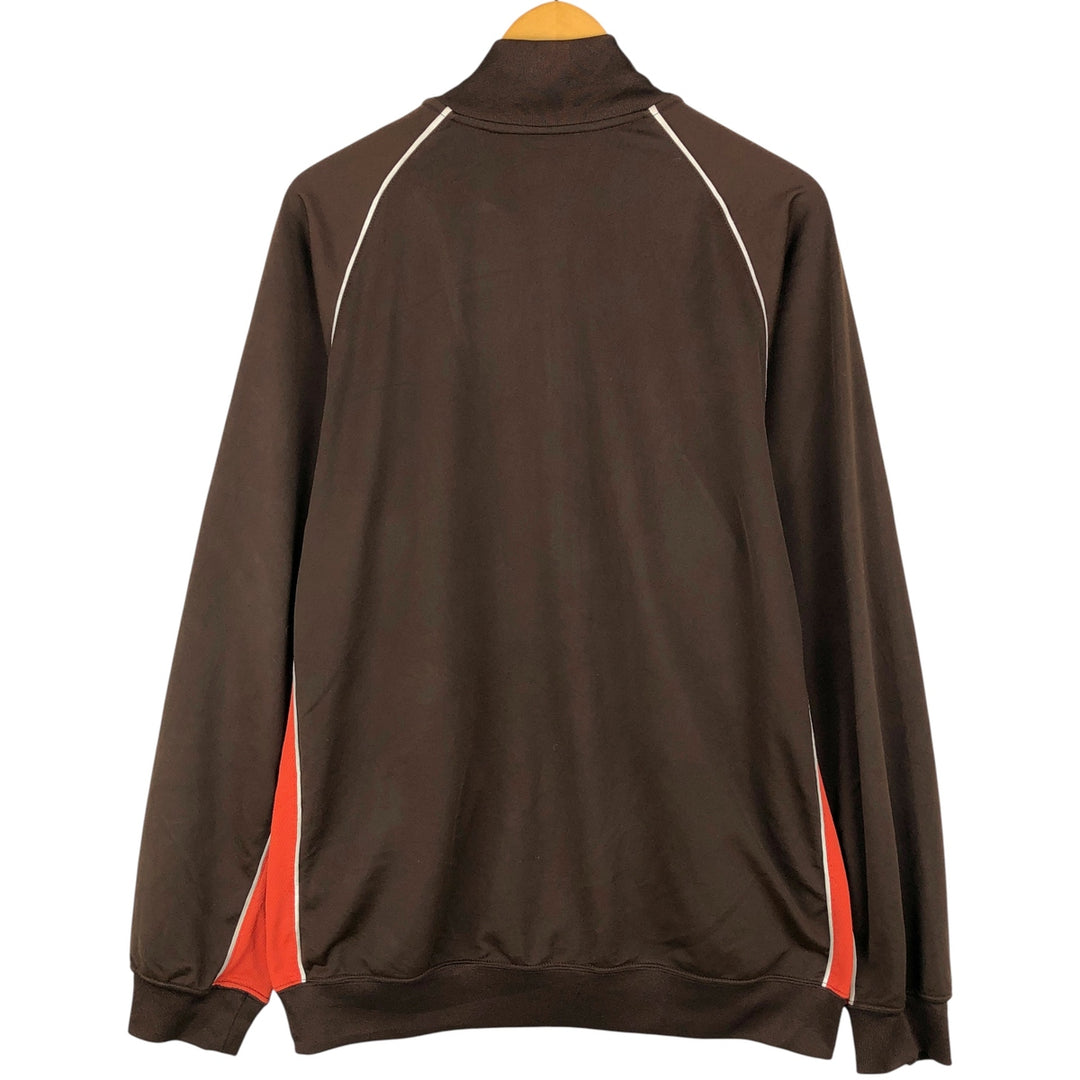 00'S Nike Jersey Track Jacket Men's L size polyester brown type Vintage Second Hand