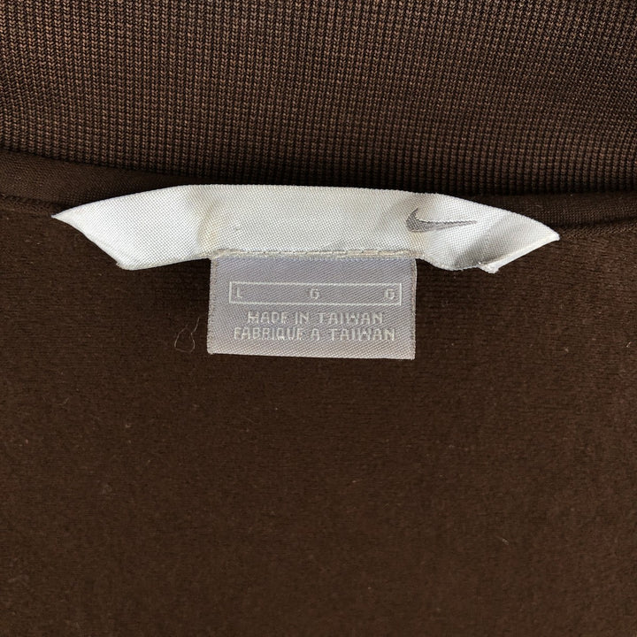 00'S Nike Jersey Track Jacket Men's L size polyester brown type Vintage Second Hand