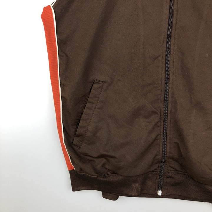 00'S Nike Jersey Track Jacket Men's L size polyester brown type Vintage Second Hand